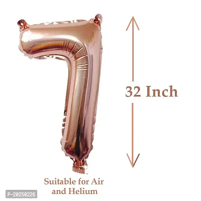 Foil Balloon, Birthday Decoration Items Helium Supported - Rose Gold-thumb2