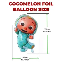 Premium Quality Cocomelon Foil Balloons For Decoration - Cocomelon Theme Balloon Decoration For Birthday (5 Pcs)-thumb3