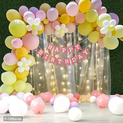 Premium Quality Happy Birthday Decorations Balloons Diy Combo Kitnbsp;(Set Of 71)