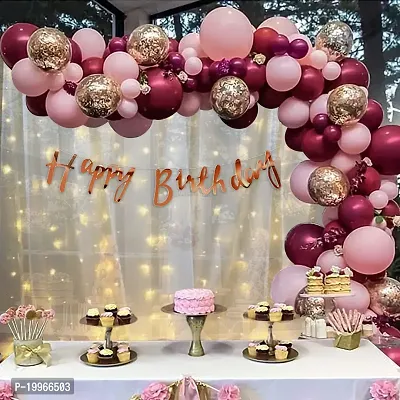 Premium Quality Happy Birthday Decorations Balloons Diy Combo Kitnbsp;(Set Of 62)