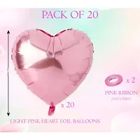 Happy Anniversary Foil Balloons Pink Heart Balloon -Pack of 20-thumb1