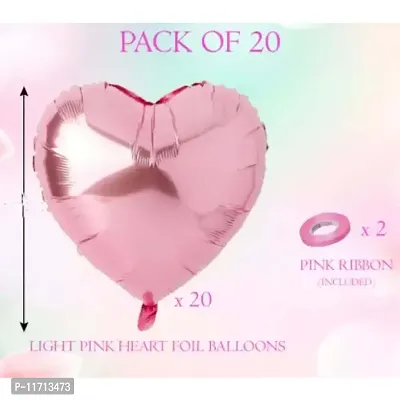 Happy Anniversary Foil Balloons Pink Heart Balloon -Pack of 20-thumb2