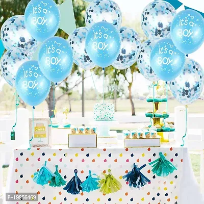 Premium Quality Welcome Home Baby Boy Balloons Decoration Kit Blue- (Pack Of 100)
