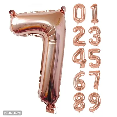 Foil Balloon, Birthday Decoration Items Helium Supported - Rose Gold-thumb0