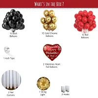 Premium Quality Love  Valentine Day Decorations Balloons Diy Combo Kitnbsp;(Set Of 48)-thumb1