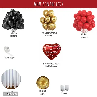 Premium Quality Love  Valentine Day Decorations Balloons Diy Combo Kitnbsp;(Set Of 48)-thumb2