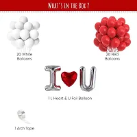 Premium Quality Love  Valentine Day Decorations Balloons Diy Combo Kitnbsp;(Set Of 42)-thumb1