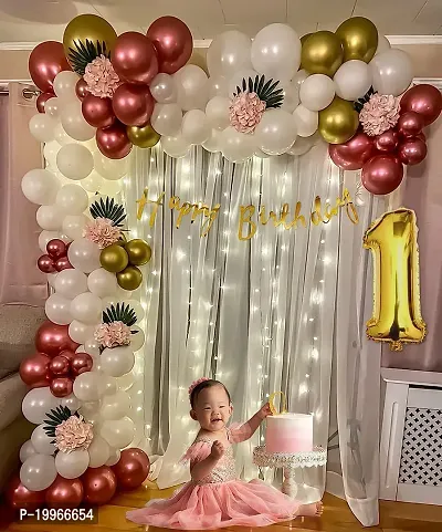 Premium Quality 1St Happy Birthday Decorations Balloons Diy Combo Kitnbsp;(Set Of 63)-thumb3