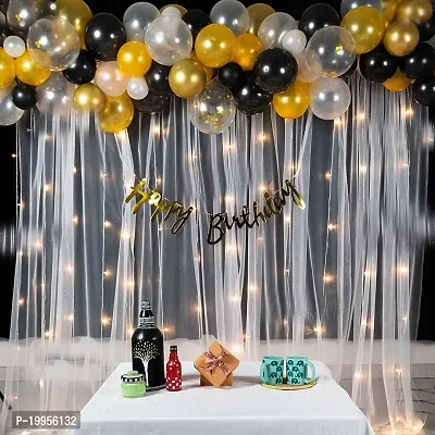 Premium Quality Happy Birthday Decorations Balloons Diy Combo Kitnbsp;(Set Of 69)