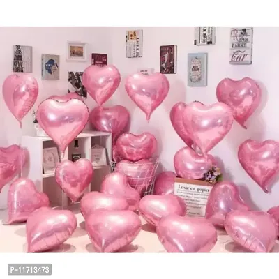 Happy Anniversary Foil Balloons Pink Heart Balloon -Pack of 20-thumb0