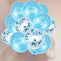 Premium Quality Welcome Home Baby Boy Balloons Decoration Kit Blue- (Pack Of 30)-thumb3