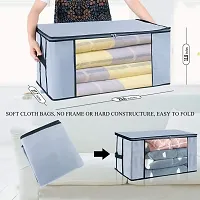 NJOY Duvet Cover Blanket Cover with large transparent window Underbed Storage Bag/Box Wardrobe Organizer Clothes Cover Space saver Bag For blankets and clothes Combo of 2 M/s. Yashasvi Collections-thumb3