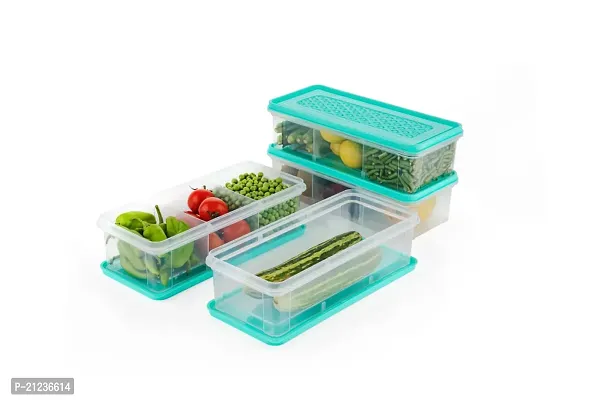 Fridge Container 4 pcs Set Air Tight Container Food Storage Box,Kitchen Container BPA Free Container-thumb2