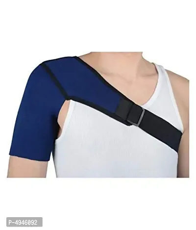 Shoulder Support Compression Shoulder Brace Shoulder Pad Neoprene Blue  Black (Right)