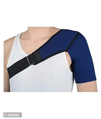 Shoulder Support Compression Shoulder Brace Shoulder Pad Neoprene Blue  Black (Left)