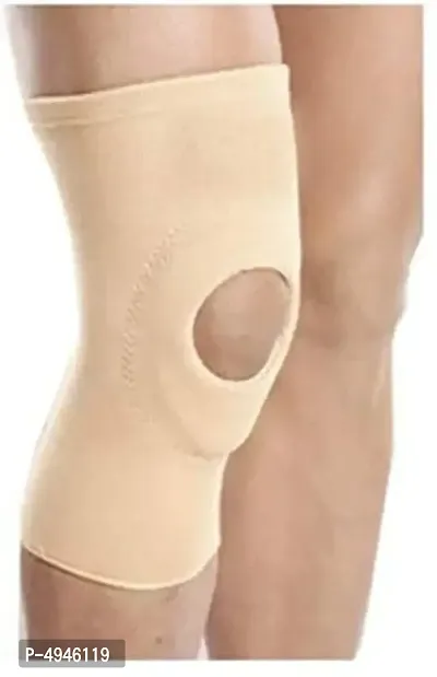 Open Patella Knee Cap Knee Support (Beige)&nbsp;Size-M-thumb0