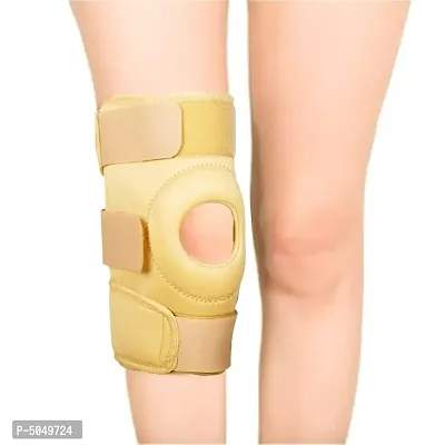 Medtrix Functional Knee Stabilizer Knee Support Knee Wrap Open Patella Hinge Knee Brace Beige -XL-thumb0