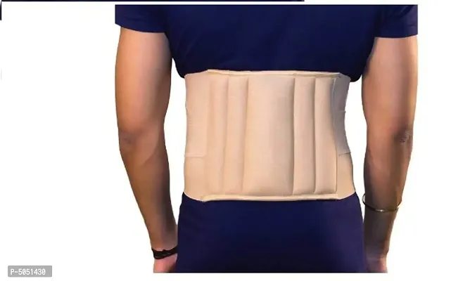Medtrix Lumbar Sacral (L.S.) Belt Spinal Brace Mild Lower Back Pain Fracture Injuries Abdominal Back Support Beige -S-thumb0