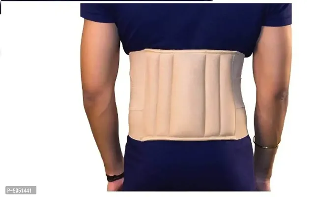 Medtrix Lumbar Sacral (L.S.) Belt Spinal Brace Mild Lower Back Pain Fracture Injuries Abdominal Back Support Beige -M-thumb0