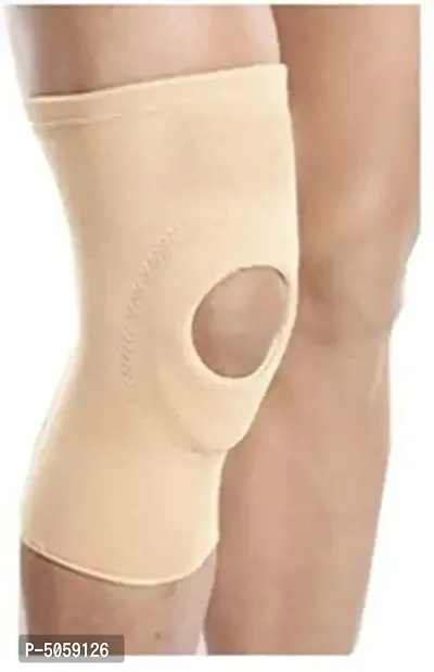 Medtrix Open Patella Knee Cap Knee Support (Beige) (XL (42.5cm to 47.5cm))