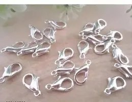 Jewellery Making Lobster Clasps Claw Hooks for Necklace and Bracelet Silver 40pcs-thumb1