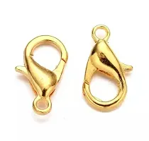 Jewellery Making Lobster Clasps Claw Hooks for Necklace and Bracelet Golden 40pcs-thumb1