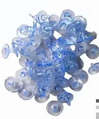 100 Pieces of Clear Silicone Back Stoppers Findings Stud Earring Plugs-thumb1
