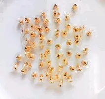 Golden And Silver Back Button Of Earings Pack Of 100 (50 Pcs each)-thumb2