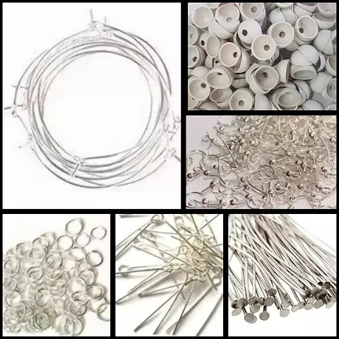 Headpin, Eyepin, Jumpring, EarHook, Jhumka shape (25 Pcs each) with Pcs Bali.