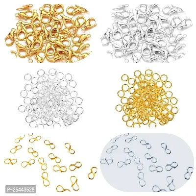 Jewellery making kit (25 Pcs each) in Silver/golden