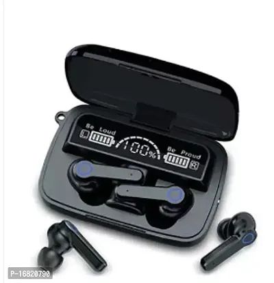 Stylish Black In-ear Bluetooth Wireless Headsets With Microphone-thumb0