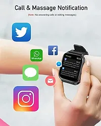 T 500 Smart Watch for Men, Women, Girls, Boys Unisex with Calling  Notification Activity Tracker Band for iOS  Android/Smart Watch for All Smart Phones Black-thumb2
