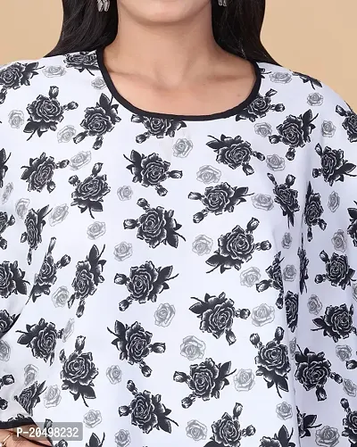 Women Crepe Floral Crop top-thumb2