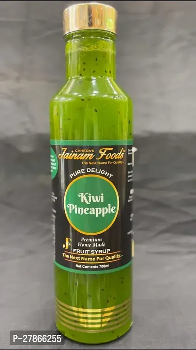 Jainam special Kiwi Pineapple Fruit Syrup/ Premium Fruit juice/ High Quality Fruit Syrup(700ml)/ Cocktail Juice/ Kiwi Pineapple juice-thumb0