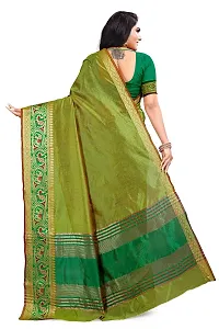 Hiru FashionWomen's Gota Patti Work Organza Saree with Blouse-thumb2