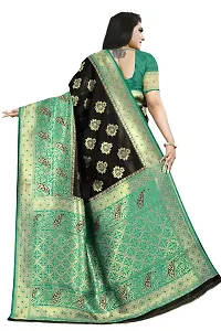 HIRU FASHION Banarasi Saree Zari Jacquard Work Saree With Blouse(Sf-07-Rama)-thumb3