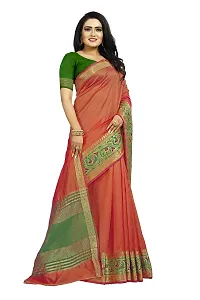 Hiru Fashion Women's Banarasi Silk Saree With Blouse Piece (HR-MH-55-Rama_Rama Green)-thumb3