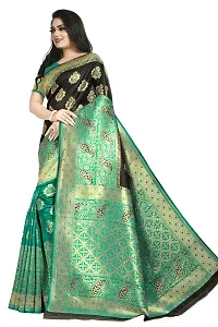 HIRU FASHION Banarasi Saree Zari Jacquard Work Saree With Blouse(Sf-07-Rama)-thumb2