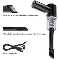 Mini Handheld Vacuum,Powerful Suction,Hand Vacuum Cleaner Portable Rechargeable with 2 Washable Filter, USB Vacuum for Car,Scraps Laptop,Keyboard,Piano-thumb2