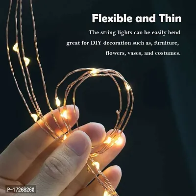 Bottle Lights with Cork, Mini Copper Wire, 20 LED Battery Operated String Decorative Fairy Lights (Warm White)-Pack of 4-thumb2