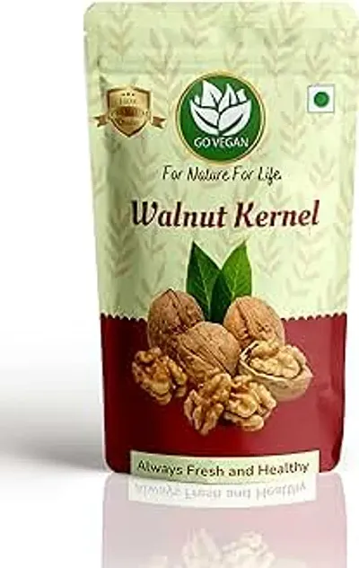 Go Vegan Premium Kashmiri Walnut Without Shell   400g   Akhrot Giri