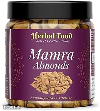 Herbal Food Mamra Giri Almonds   250gm Jar Pack   Bold Size Bidam   Rich in Oil More Nutritious Mamra Badam-thumb0