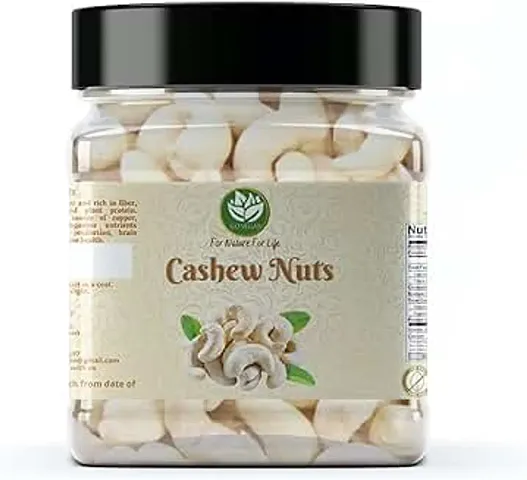 Go Vegan Whole Cashew Nut W240 Standard Size Cashews Kaju 125gm