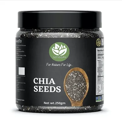 Raw Chia Seeds 250 Gram Jar Pack