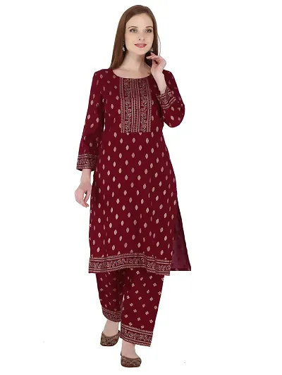 Fancy Rayon Kurta Set For Women