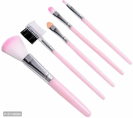 Stylish Beauty Brush Set Of 5 Makeup Super Beauty Brush Set Variable Design (Pack Of 5)