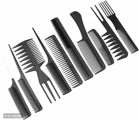 Stylish Professional Multipurpose 10 Pcs Hair Comb Set Hair Brush