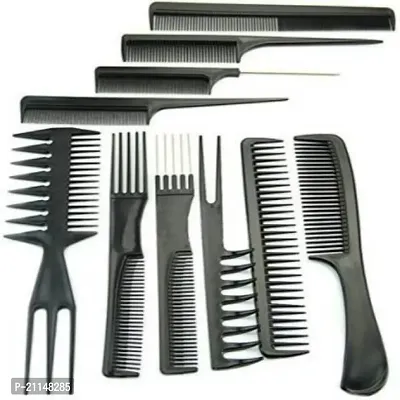 Stylish 10Pcs Pro Salon Hair Cut Styling Hairdressing Barbers Combs Brush