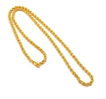 Alluring Gold Brass Chain For Men-thumb1