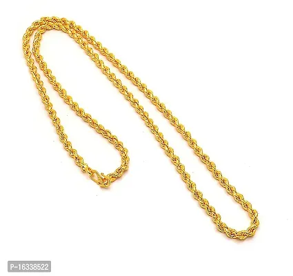 Alluring Gold Brass Chain For Men-thumb2